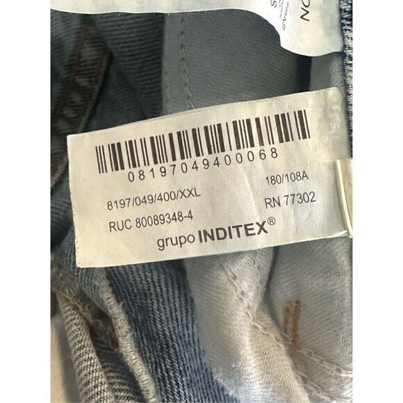 Zara NWT Cotton & Lyocell Denim long Sleeve Button Front Jumpsuit Union Suit NWT - Picture 5 of 6